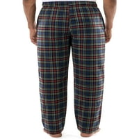 Pantaloni de somn din flanelă țesută în carouri pentru bărbați George, mărimea S-5XL