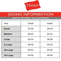 Hanes bărbați musculos grele Maneca lunga trei butoane Henley, până la dimensiunea 3XL