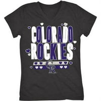 Colorado Rockies Fete Maneca Scurta Echipa Culoare Grafic Tee