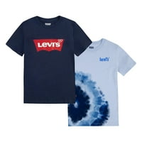 Tricouri grafice Levi ' s Boys, pachet 2, mărimi 4-